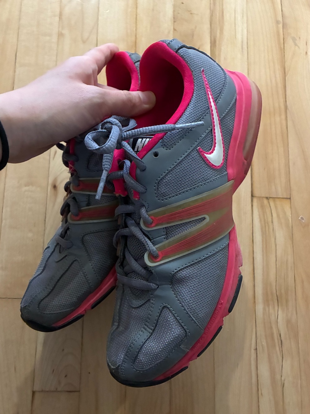 Nike Gray and Pink Sneakers